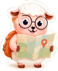 Овечка Unika Kids з мапою